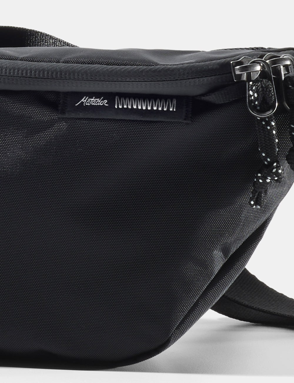 close up view of black sling with matador logo