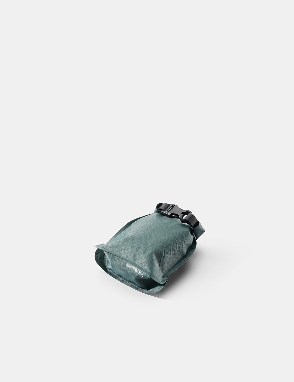 Blue-green soap bar case on a white background