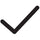 Black check mark